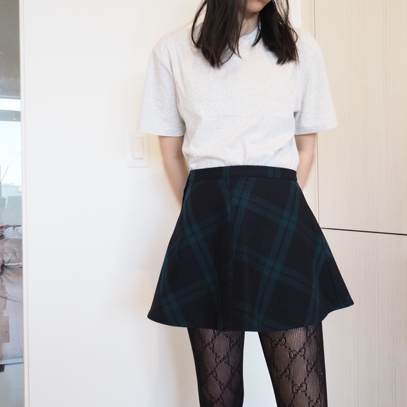Silence + Noise Plaid Mini Skirt - Picture 1 of 5